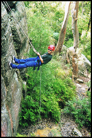 Abseiling at Glenworth Valley